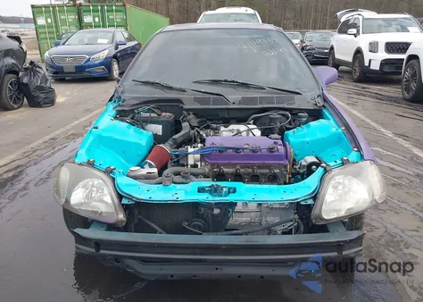 1996 Honda Civic Ex из США, поврежденный, VIN 1HGEJ8143TL036689